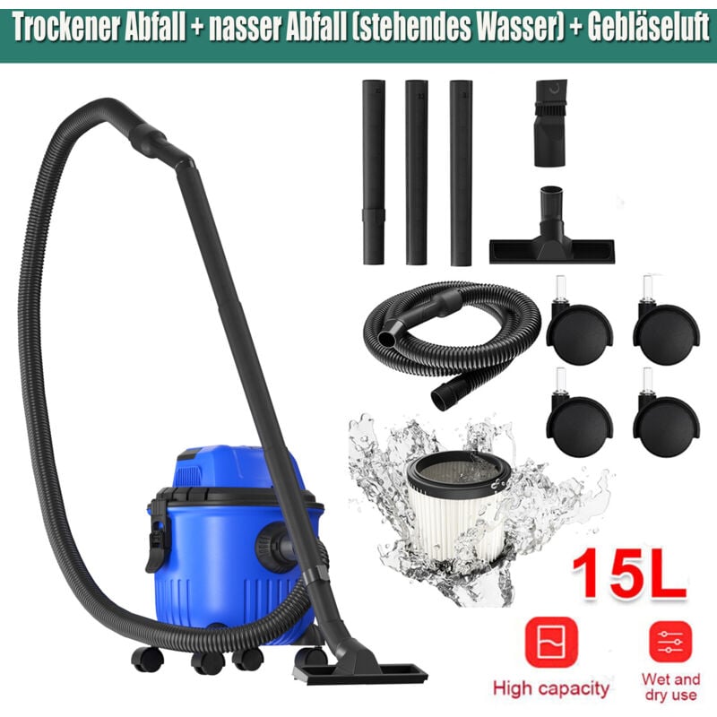 Aspirateur Hoover Akku 3 in 1 2000W Fonction d'essuyage Aspirateur à main Sur roulettes ce