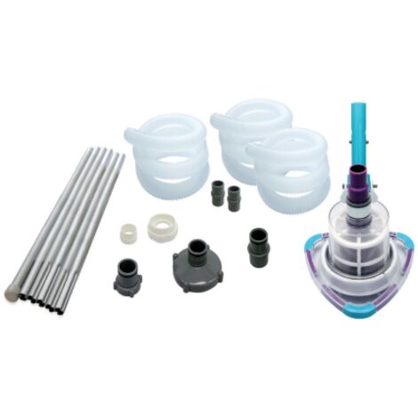 Aspirateur K816CBX pour le nettoyage du fond des piscines a' 360o avec tige te'lescopique 240 cm avec poussoir manuel