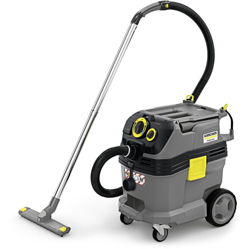Karcher - Aspirateur eau et poussières professionnel nt 30/1 Tact Te m, aspiration de poussières fines dangereuses de classe m, avec prise