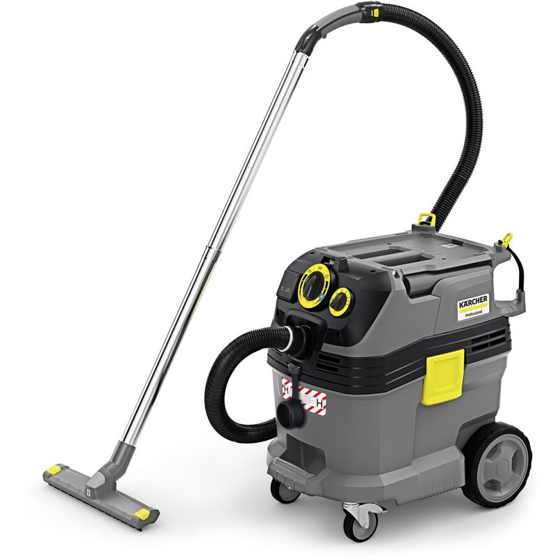 Karcher Aspirateur eau et poussières professionnel NT 30/1 Tact Te H, aspiration amiante, poussières cancerigènes, filtration H