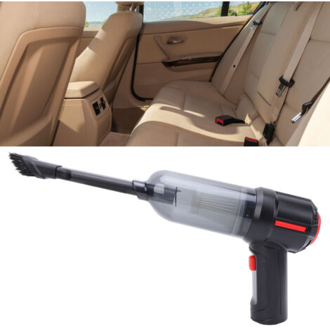 Aspirateur Main pour Voiture Portable 9000 Kpa Haute Suction avec 4 Buses ABS/PC Noir Rechargeable Cordless Multi-usages Maison Auto