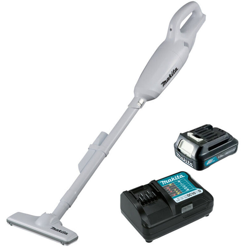Aspirateur 12V cxt Li-Ion Makita Avec batterie 1.5Ah - chargeur - CL106FDWYW