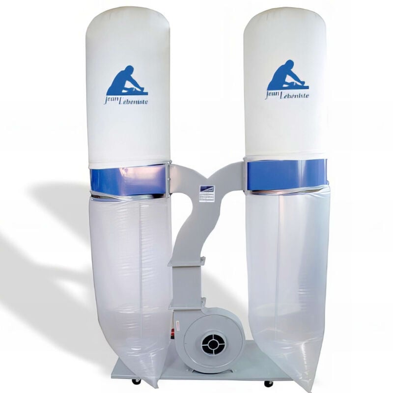 Aspirateur mobile 2 sacs, 320 litres 2200 w 230 v - FM300S-MONO - Jean L'ébéniste - .@320 Litres