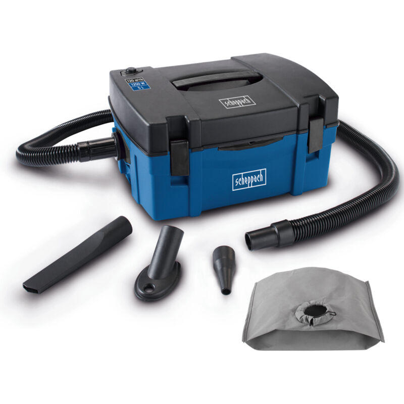 Système d'aspiration HD2P - Aspirateur 3en1 - 1250W - Débit d'air : 120m³/h - Capacité de Remplissage: 5 l - Taille du Filtre: 350x250mm - Longueur