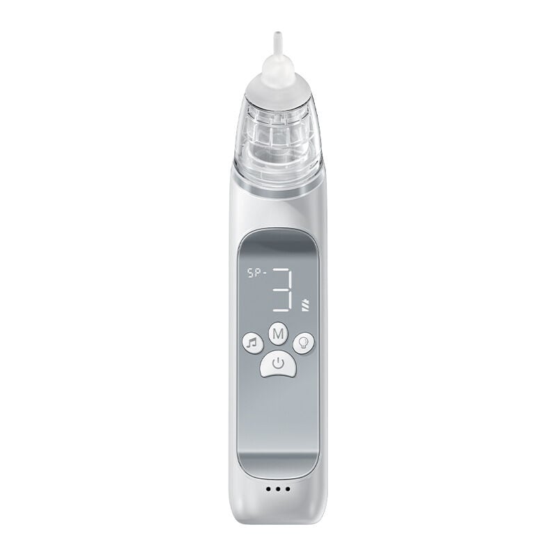 Crea - Aspirateur nasal Aspirateur nasal électrique pour bébé L'aspirateur pour bébé est rechargeable avec 3 niveaux d'aspiration, des fonctions