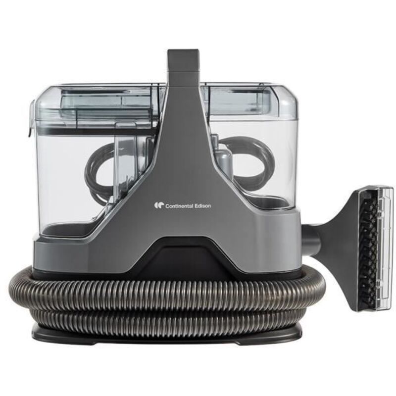 Continental Edison - Aspirateur Nettoyeur Canapés - Tapis - Tissu d'ameublement - 600 w - Réservoir 1,3 l - Tuyau 1,6 m