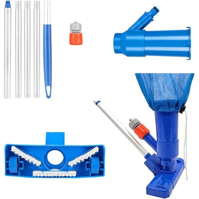 Coocheer - Aspirateur Piscine, Aspirateur Nettoyeur à Jet de Piscine Portable pour Nettoyer Piscine, Kit de Nettoyage de Piscine pour Spa, Étang,