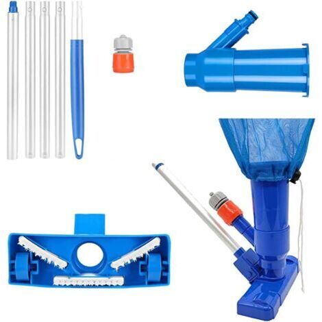 Aspirateur Piscine, Aspirateur Nettoyeur à Jet de Piscine Portable pour Nettoyer Piscine, Kit de Nettoyage de Piscine pour Spa, Étang, Piscine, Fontaine
