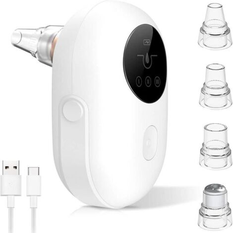 Aspirateur Points Noirs - LEYTN - Professionnel - Rechargeable - 5 Sondes - Écran LED