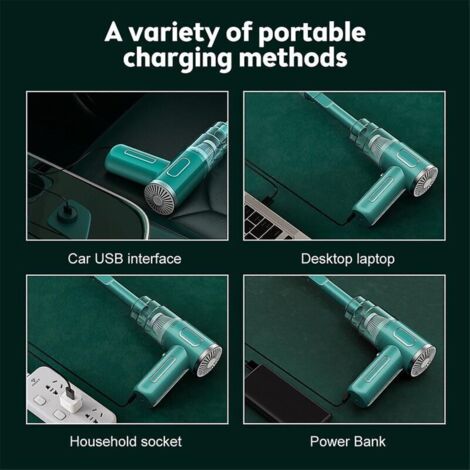 Aspirateur portable sans fil pour voiture – 29 000 Pa, usage sec et humide, avec réservoir anti-poussière, batterie intégrée