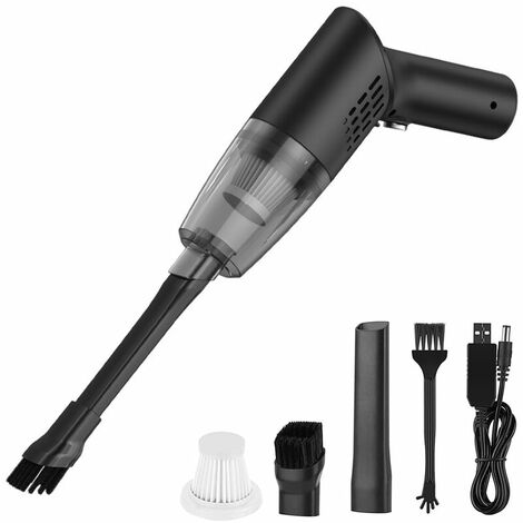 Aspirateur portatif sans fil, aspiration puissante, aspirateur rechargeable USB, mini aspirateur humide et sec