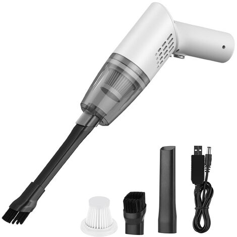 Aspirateur portatif sans fil, aspiration puissante, aspirateur rechargeable USB, mini aspirateur humide et sec