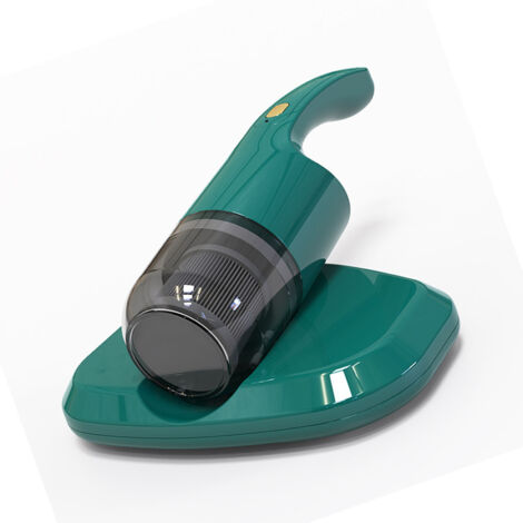 Aspirateur pour Beds et Matelas Cordless Handheld 350W Suction Forte Filtre HEPA Charge USB Boîte 200ml Silencieux 36dB Vert