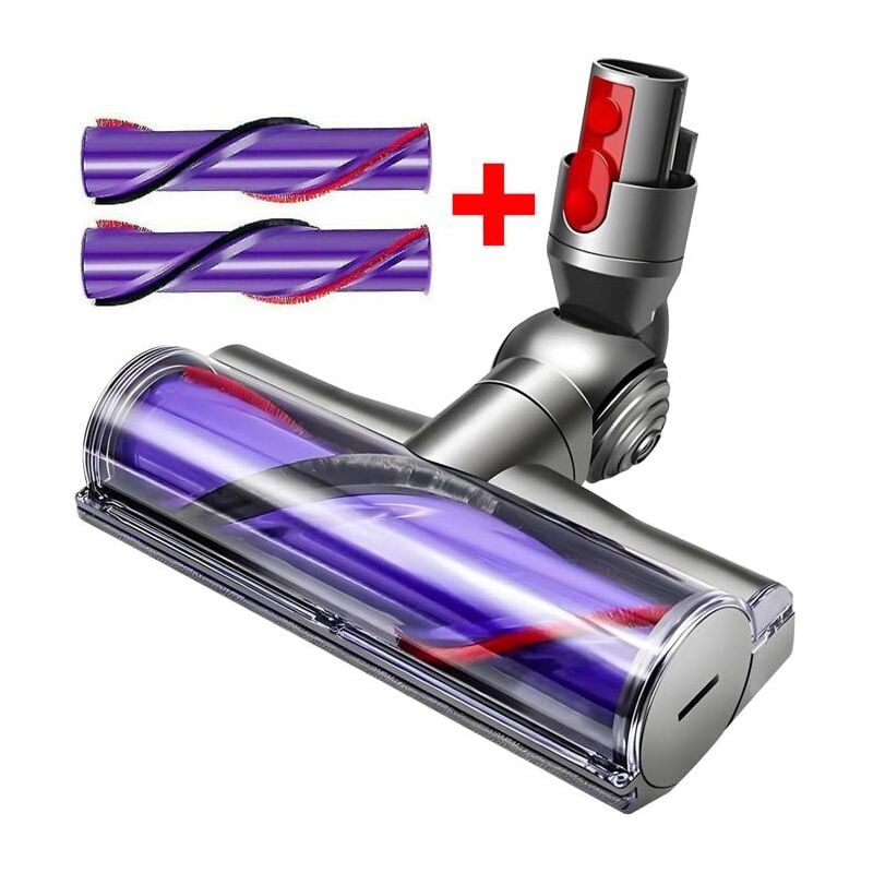 Forehill - Aspirateur pour Dyson V7 V8 V10 V11 V15, Brosse à Moteur à Couple éLevé, Brosse à Rouleau à EntraîNement Direct, Brosse de Sol,Livré avec