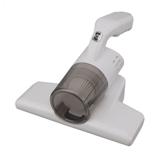 Aspirateur pour lit sans fil à main nettoyeur de matelas lumière ultraviolette anti-acariens pour oreillers, draps, canapés et peluches blanc