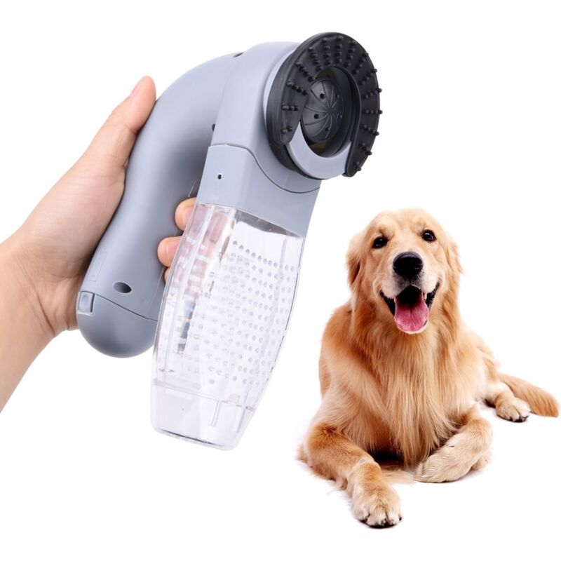 Aspirateur pour poils d'animaux, aspirateur portable, outil de nettoyage des poils de chien et de chat 2 pièces