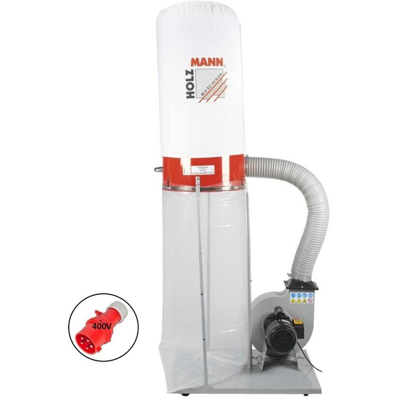 Holzmann - Aspirateur poussiere extracteur copeaux bois collecteur ABS2480 400V