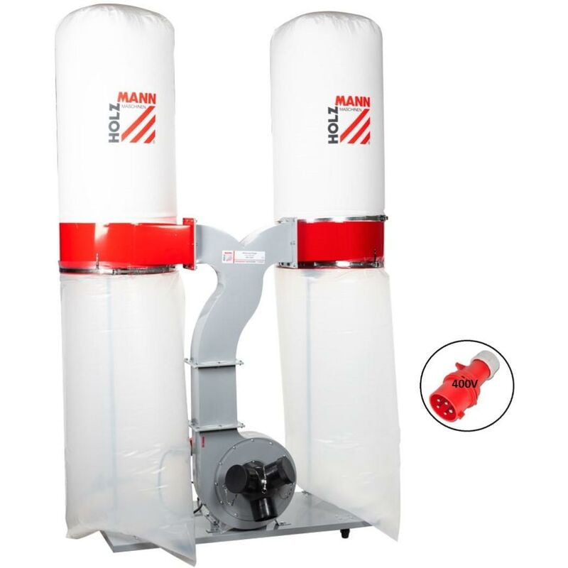 Aspirateur Poussiere Extracteur Copeaux Bois Collecteur Holzmann Abs3880 400v