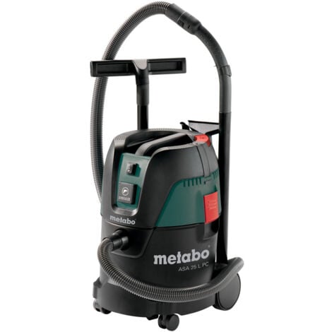 Aspirateur professionnel 1250W 25 L METABO ASA 25 L PC + prise synchronisée - 602014000