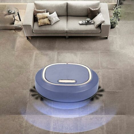 Aspirateur robot 3 en 1 Aspirateur traîneau et vadrouille Super aspiration 1500pa Aspirateur robot avec fonction de nettoyage Idéal pour les poils d'animaux Dustwanan -Thsinde