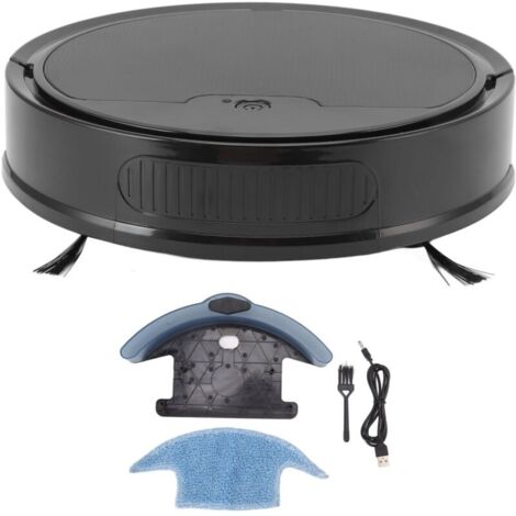 Aspirateur robot 3 en 1 – Aspiration 2000Pa – Télécommande et application – Nettoyage humide – Capteurs anti-chute – Noir