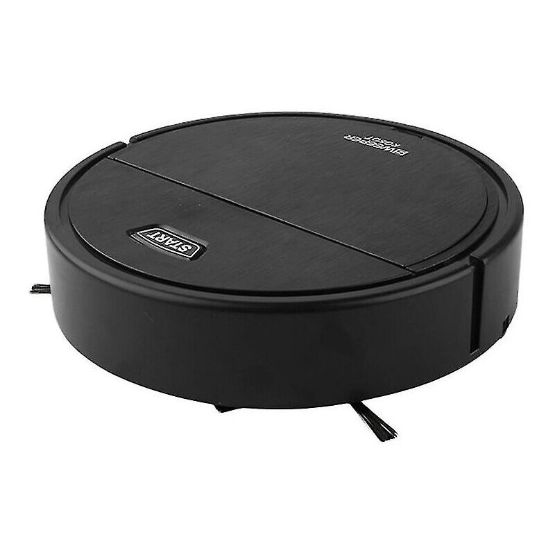 Trimec - Aspirateur robot 3 en 1, pour poils d'animaux, sols durs et tapis - noir