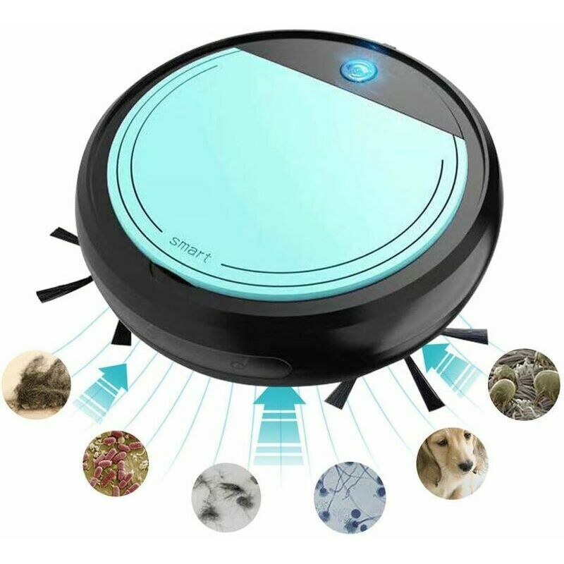 Start - Aspirateur Robot, 4 en 1 3200Pa Machine de Balayage Intelligente Automatique Super silencieuse avec Balayage et Obstacles pour éviter Les