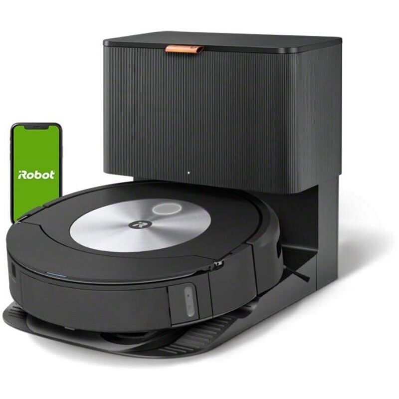 Irobot - Roomba Combo J7+ Robot Aspirateur et Laveur avec Systeme de vidage automatique - Détecteur de tapis et moquettes