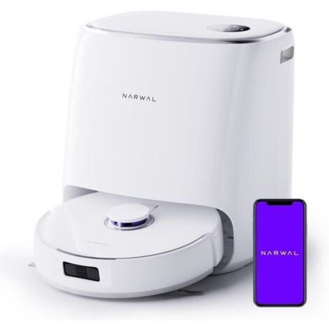 Aspirateur robot laveur 8200 Pa – Autonome et intelligent – Niveau sonore 58 dB – Station d'accueil pour vidage automatique