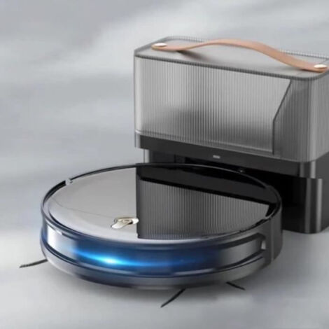 Aspirateur Robot   Laveur Connecté EZICLEAN I-Bot Z5 - 75 min - 2.6Kpa - 60-90m² - Sols durs - 0.25L