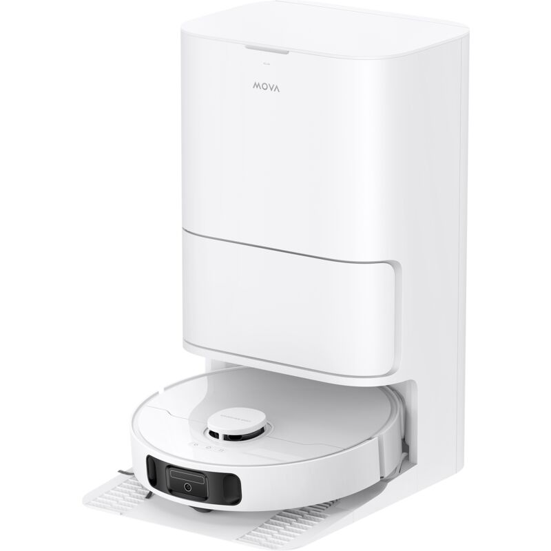 MOVA E30 Ultra Robot Aspirateur Laveur avec Vidage Automatique, Nettoyage Automatique des Serpillières, Technologie RoboSwing, Levage des