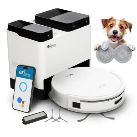 Aspirateur robot laveur All In One Z12 Ultra – Navigation LIDAR – Détection intelligente des tapis – Autonomie 4h30 – 56 dB(A) – Eziclean