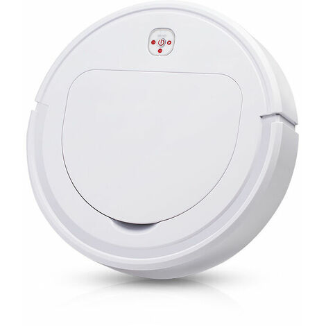 Aspirateur Robot, Mince Silencieux Forte Aspiration Autonomie Aspirateur Robotique Orifice d'Aspiration sans Balais, ideal Poils d'animaux Les Tapis Sols Durs