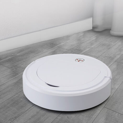 Aspirateur Robot, Mince Silencieux Forte Aspiration Autonomie Aspirateur Robotique Orifice d'Aspiration sans Balais, idéal Poils d'animaux Les Tapis Sols Durs