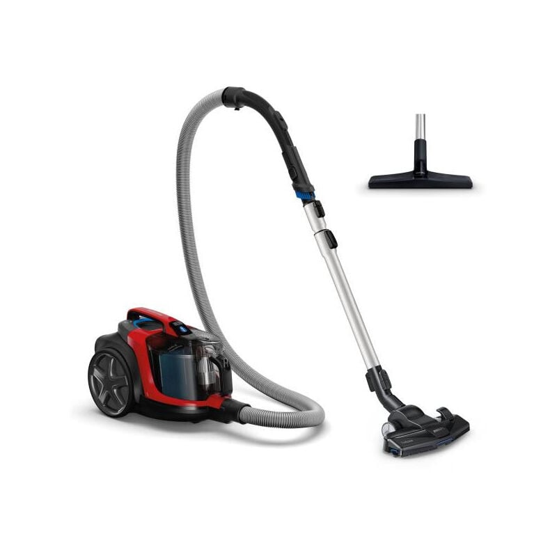 Philips - Aspirateur Robot FC9729/09 traîneau sans sac PowerPro Expert - 900W - Brosse TriActive - Filtre Allergy