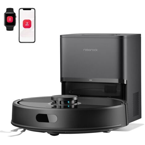 Aspirateur Robot Roborock Q7 BF+，8000 Pa - Double Anti-emmêlement ,Nettoyage Sec/Humide,avec Base Autonettoyante,Alexa/WiFi/APP Contrôlé,Tapis Poils d'Animaux， Mise à niveau du Q7 max+/Q5MAX+/Q5 Pro