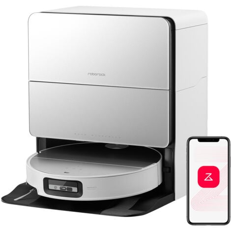 ROBOROCK 10R（S8 Maxv Ultra version améliorée), Brosse et Serpillère Relevables et Extensibles, Triple Système Anti-Enchevêtrement, Station Multifonctionnelle 4.0