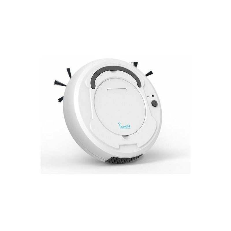 Aspirateur robot, Robot Laveur, Aspirateur robot 3 en 1, 1200MAH, 3W, 3.7V, Blanc Kinsi