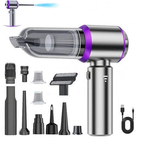 aspirateur sans fil 3 en 1 aspiration soufflage gonflage 19000pa moteur sans balais