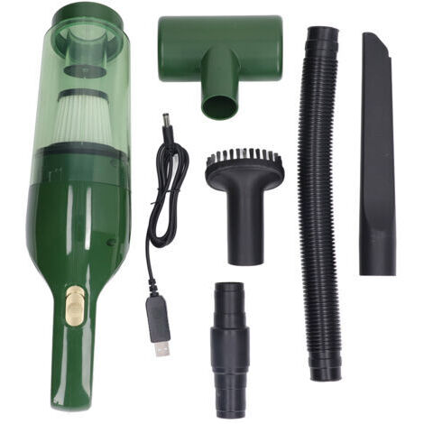 Aspirateur sans fil, grande aspiration 4000mAh, Charge rapide, Air électrique à faible bruit, pour famille, bureau, voiture, vert