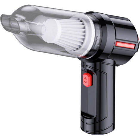 Aspirateur sans fil portable noir – voiture, sièges et clavier PC, puissant 9000Pa, compact et rechargeable USB