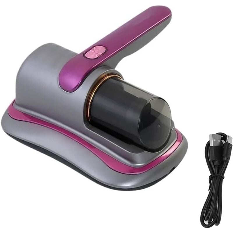 Mediawave Store - Aspirateur sans fil pour lit 100W rechargeable, avec filtre et lumière uv