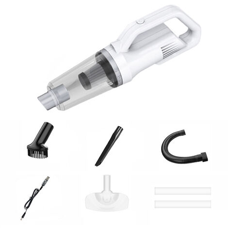 Aspirateur sans fil pour voiture, aspiration puissante de 12KPa, petit aspirateur ménager humide et sec, aspirateur à main de 120W avec brosse à plancher