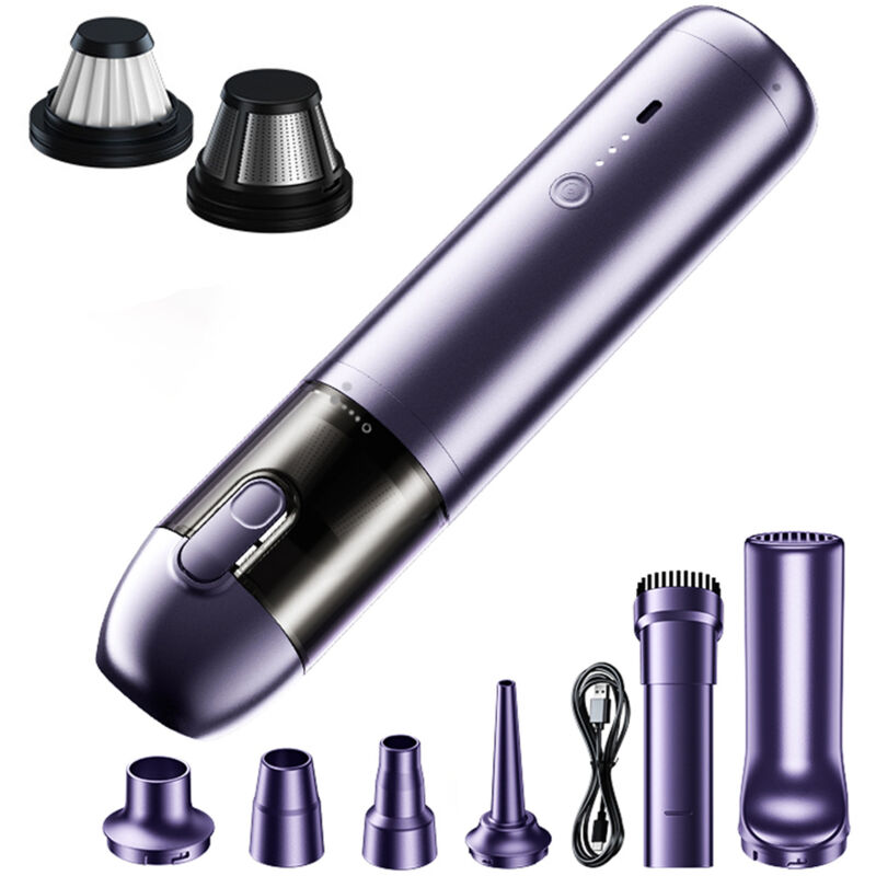 Lifcausal - Aspirateur sans fil pour voiture sans balais 16 KPa Aspirateur sans fil haute puissance pour appareils ménagers Aspirateur portable à