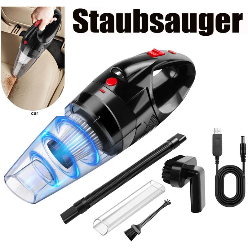 Dayplus - Aspirateur sans fil rechargeable pour voiture Aspiration puissante 2200mAh