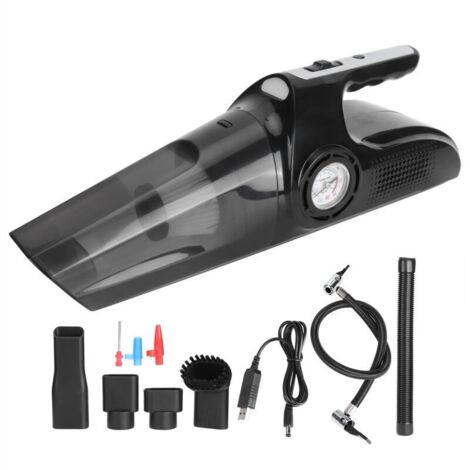 Aspirateur sans fil rechargeable USB 120W, 4 en 1, usage sec et humide. Pour maison et voiture, compact et polyvalent.