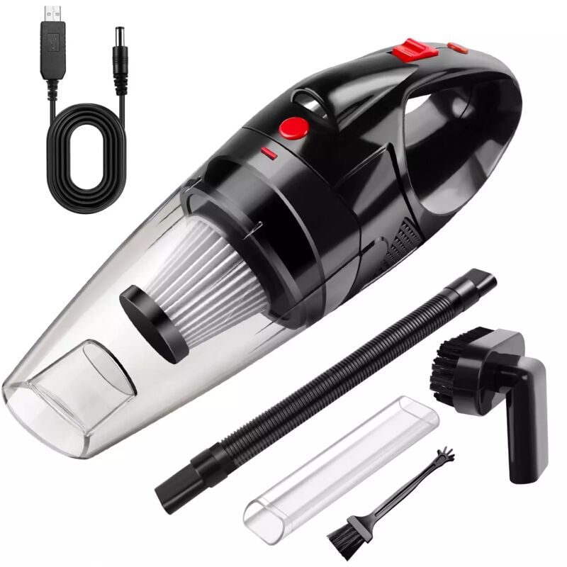 Dayplus - Aspirateur sans fil voiture / maison Mini Power Suction usb Rechargeable