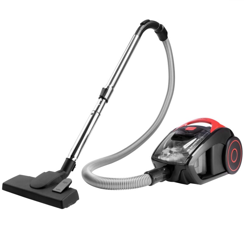 Deuba - monzana® Aspirateur sans sac 900 watts Technologie multi-cyclonique Aspirateur traîneau 1,5L avec filtre hepa Rot Schwarz (de)
