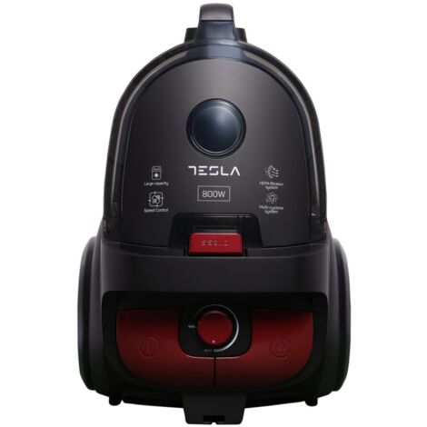 Aspirateur sans sac 83db 800w gris/rouge - Tesla - BGL501EU