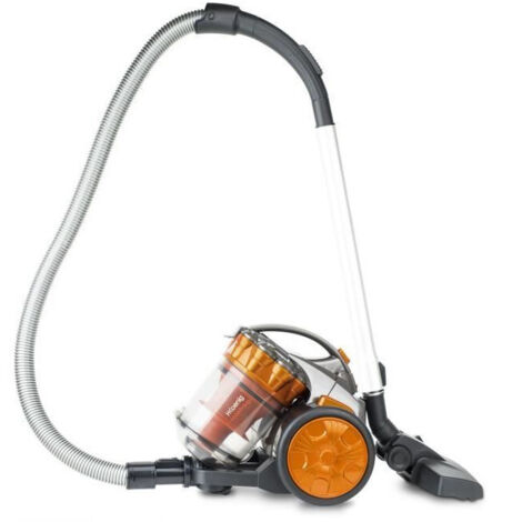 Aspirateur sans sac compact 700W – Filtration HEPA 99,95% – Tube télescopique aluminium – Classe A – Niveau sonore 79dB – Hkoenig